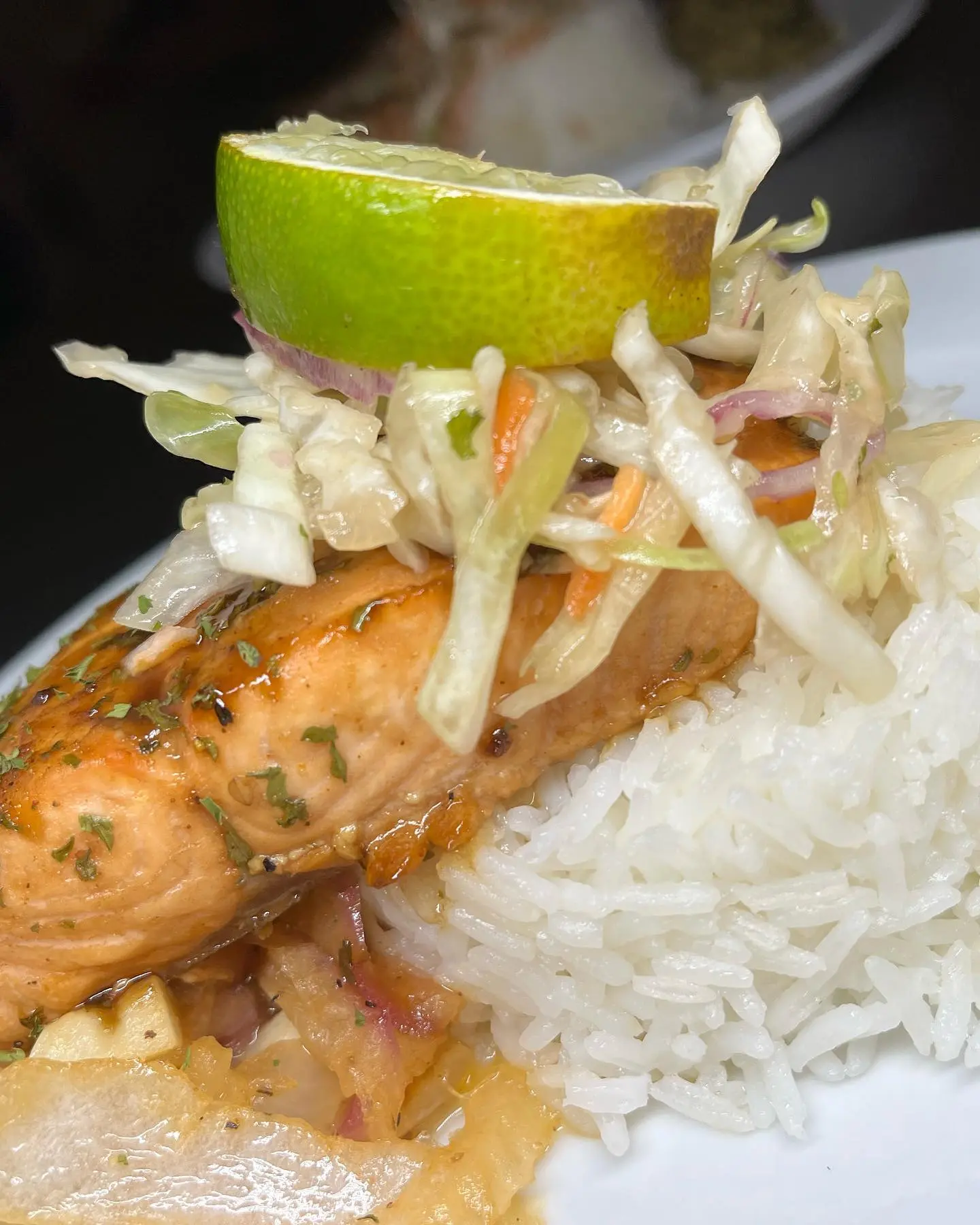 Grilled salmon